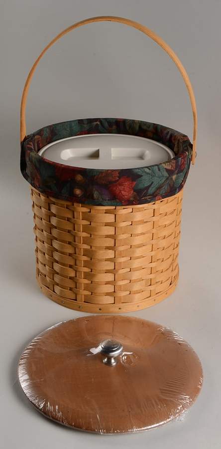 Baskets Ice Bucket Basket & Lid w/Liner & Protecotor&Lid by Longaberger-1