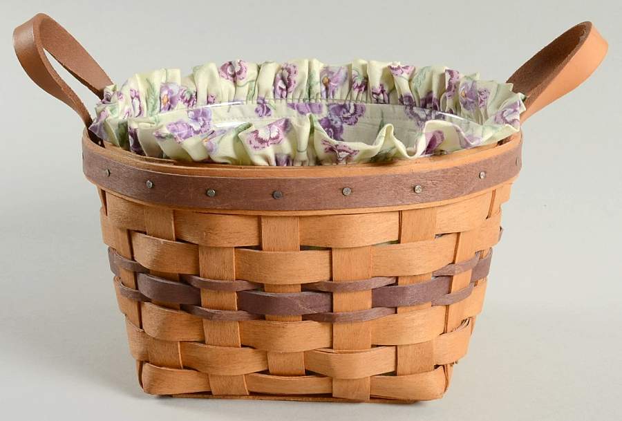 Baskets Pansy Basket with Liner & Protector by Longaberger-1