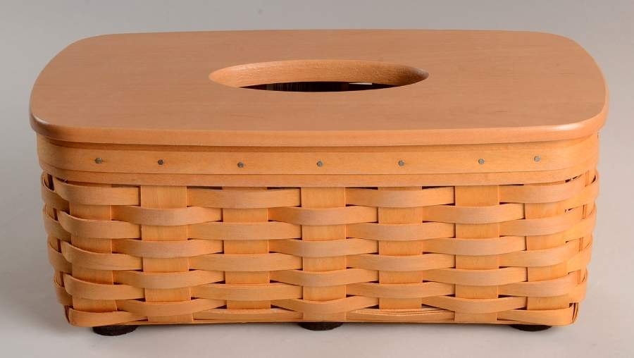 Baskets Long Tissue Basket & Lid by Longaberger-1