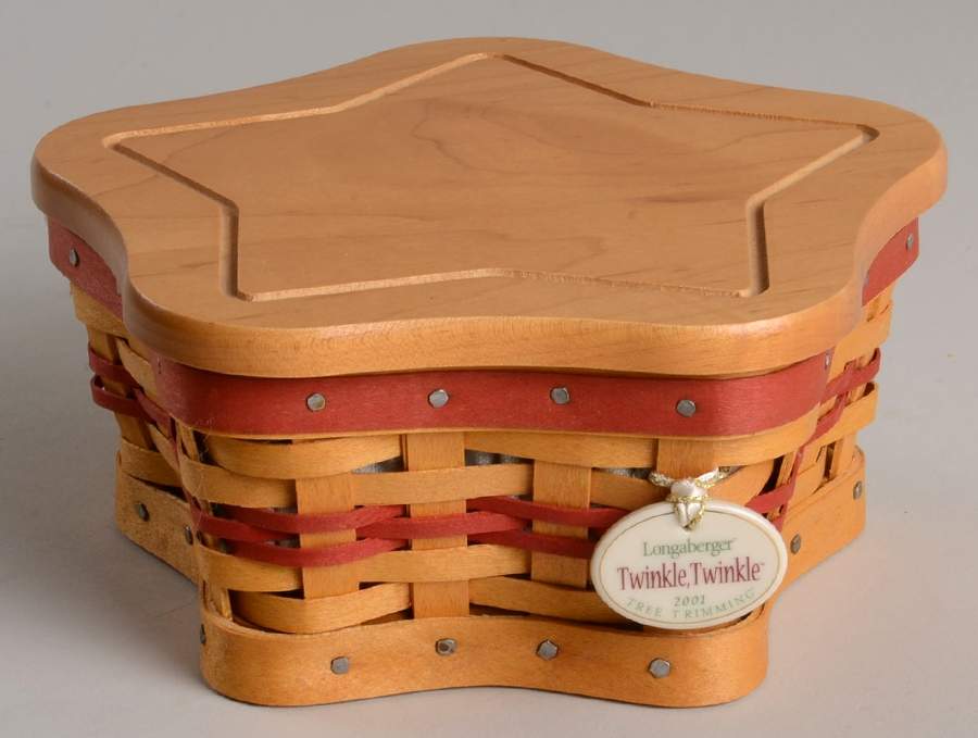 Baskets (5 Pc) Red Twinkle Twinkle Basket Set by Longaberger-1