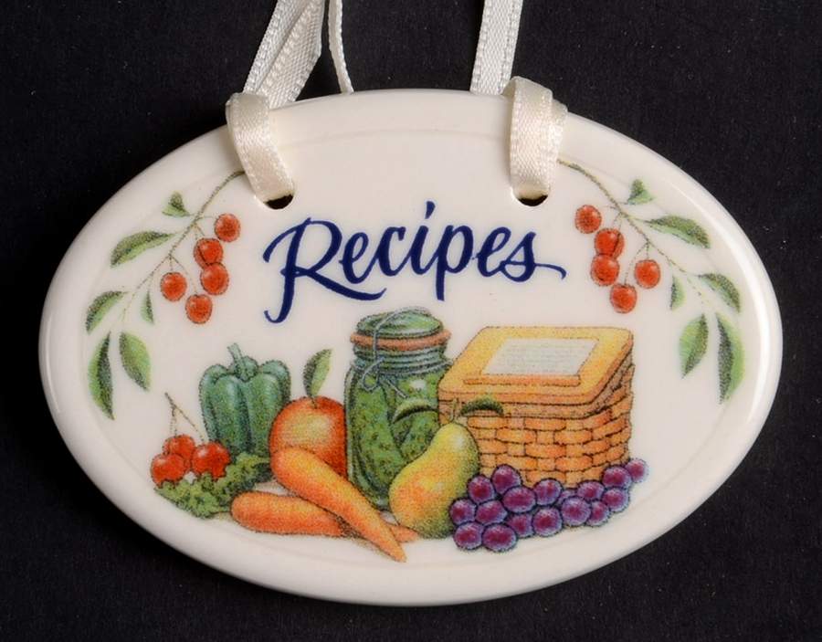 Baskets Recipes Basket Charm Tie-On by Longaberger-1