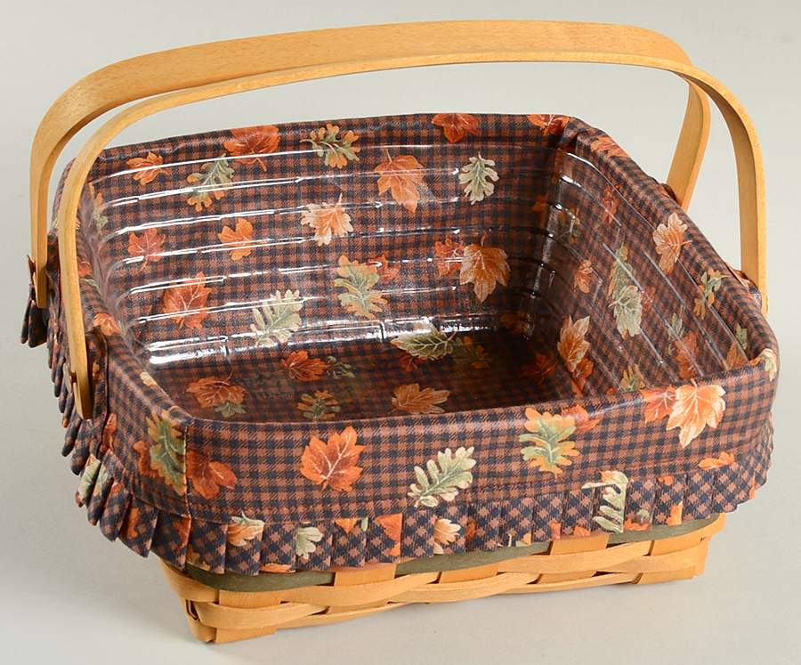 Baskets Bountiful Harvest Basket & Liner w/Protector by Longaberger-1