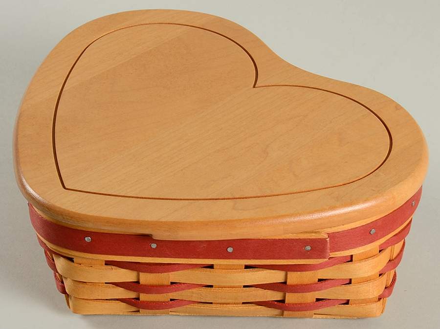 Baskets Love Letters Basket & Lid with Protector by Longaberger-1