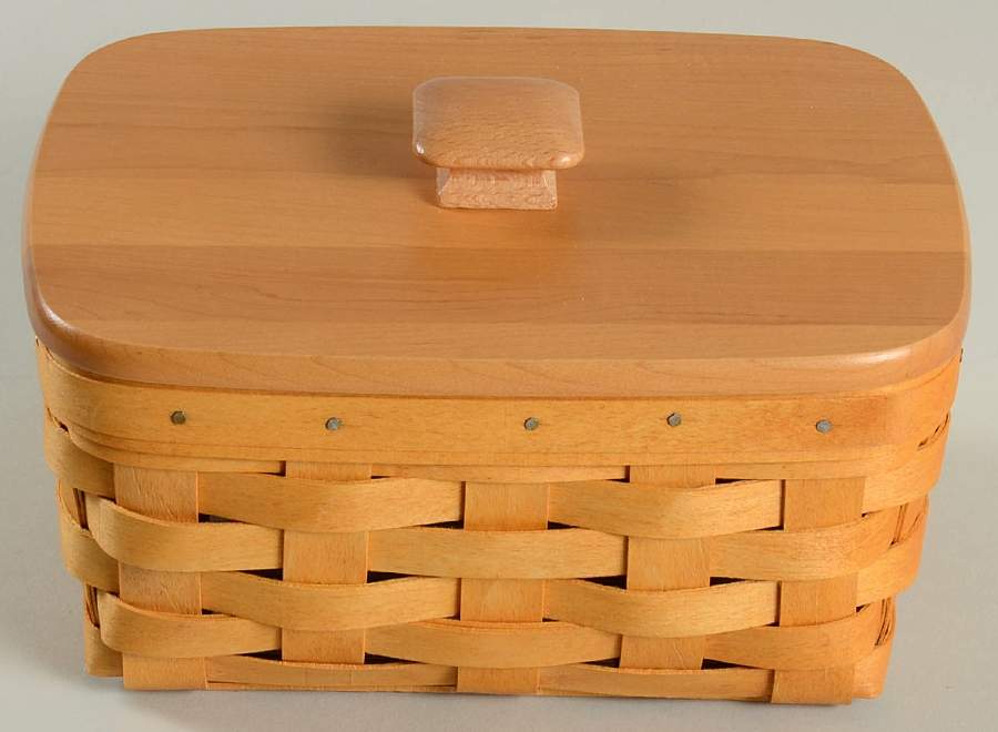 Baskets Address Basket & Lid with Protector by Longaberger-1