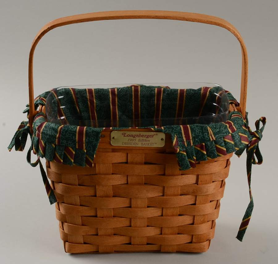 Baskets 1995 Dresden Tour(A) & Liner with Protector by Longaberger-1