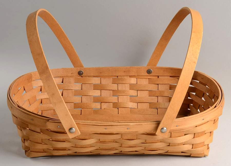 Baskets Small Oval Gathering Basket by Longaberger-1