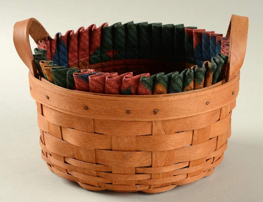Baskets Button Basket & Liner by Longaberger-1
