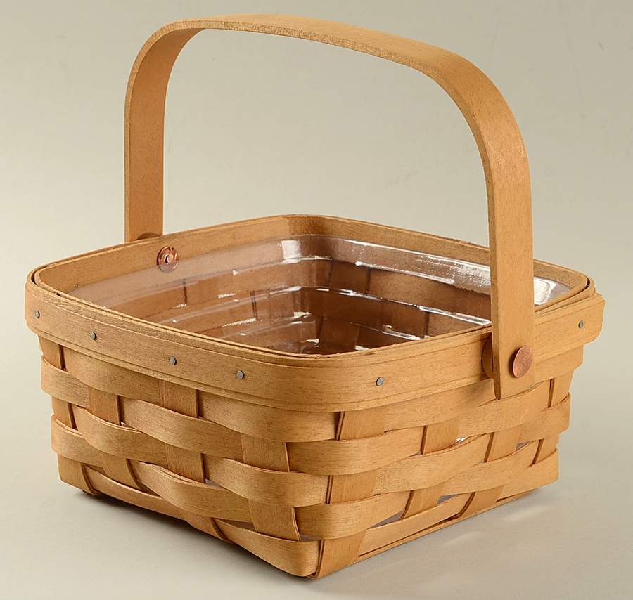 Baskets Medium Handled Berry Basket & Protector by Longaberger-1