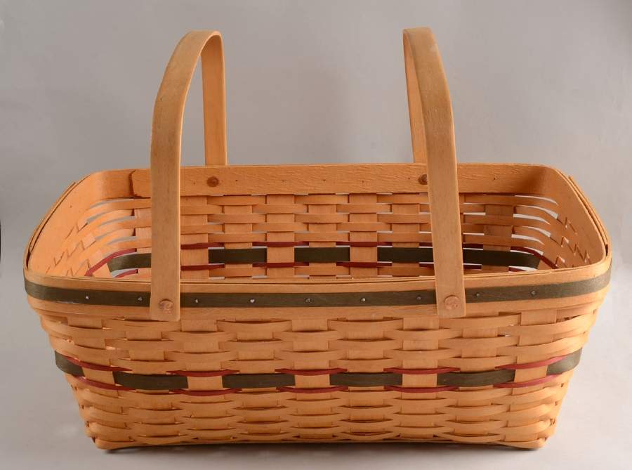 Baskets Green Yuletide Treasures Basket by Longaberger-1
