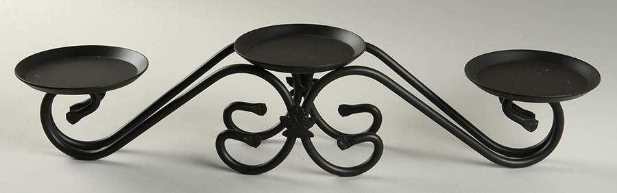 Baskets 3 Light Metal Candleholder by Longaberger-1