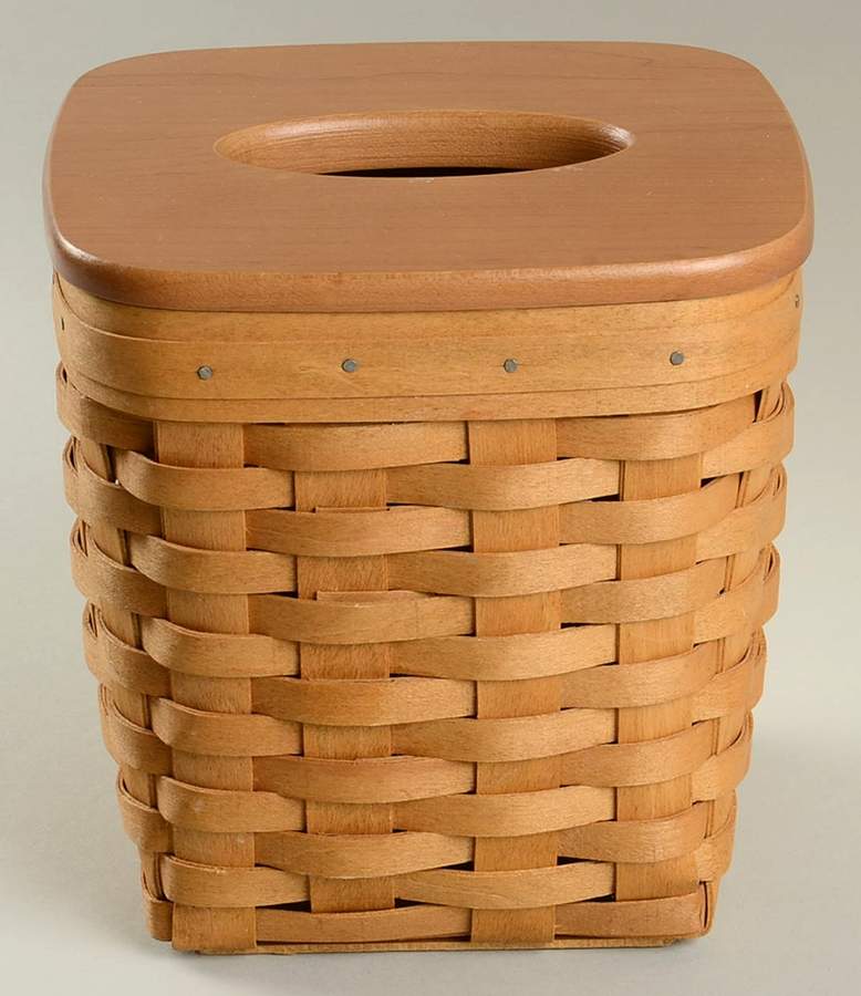 Baskets Tall Tissue Basket & Lid by Longaberger-1