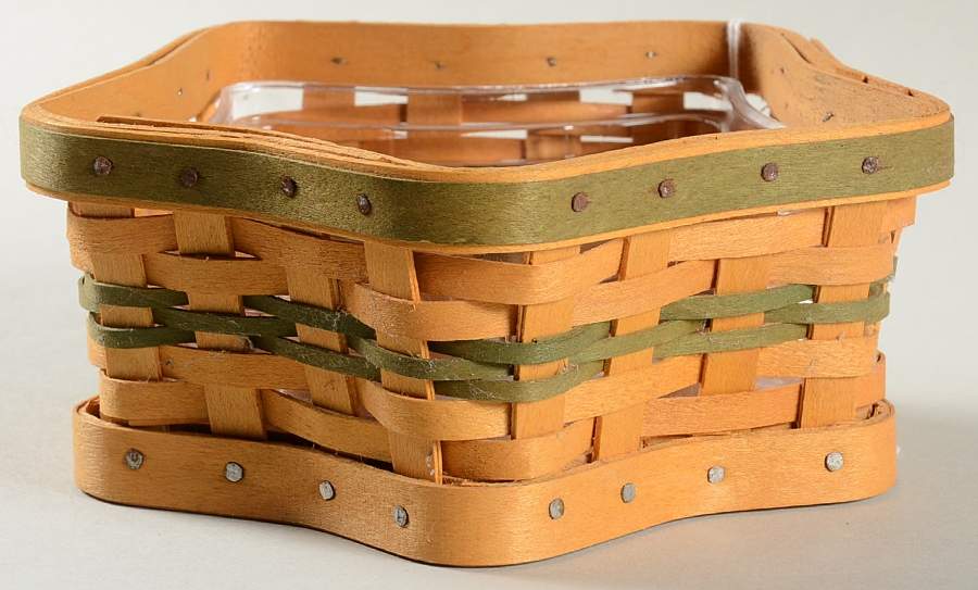 Baskets Green Twinkle Twinkle Basket & Protector by Longaberger-1