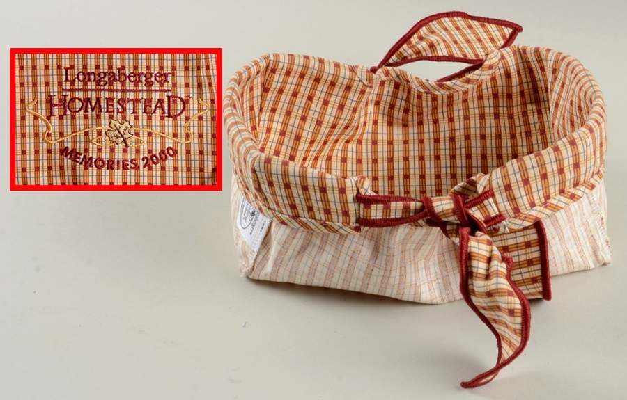 Baskets Tie Liner for 2000 Woven Memories Basket by Longaberger-1
