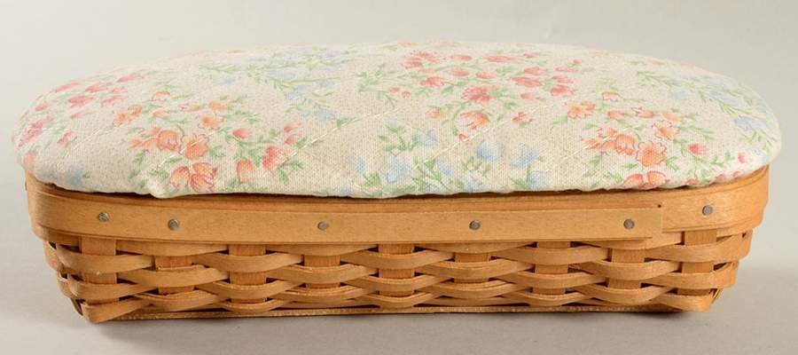 Baskets Special Things Basket & Lid with Liner by Longaberger-1