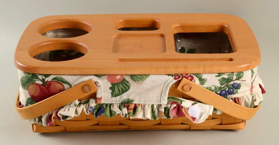 Baskets Small Gathering & Road Trip Lid w/Liner&Protector by Longaberger-1