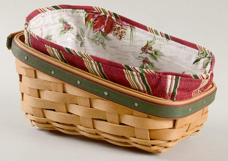 Baskets 2007 Holiday Helper Basket & Liner w/Protector by Longaberger-1