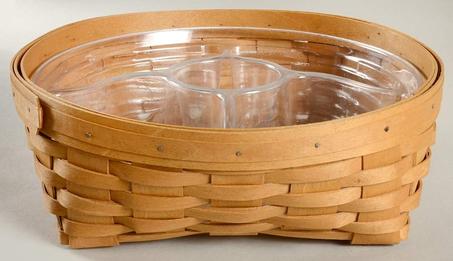 Baskets Large Catch All Basket & Divided Protector by Longaberger-1