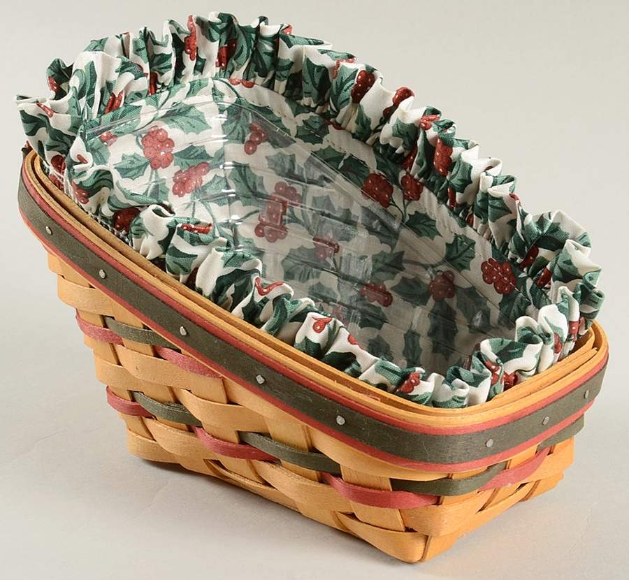 Baskets Dash Away Sleigh Basket & Liner with Protector by Longaberger-1