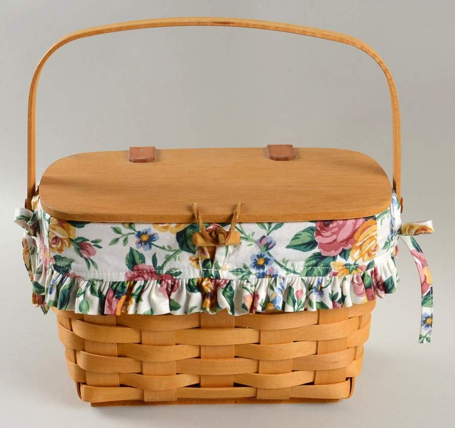 Baskets Small Purse Basket & Liner with Protector by Longaberger-1