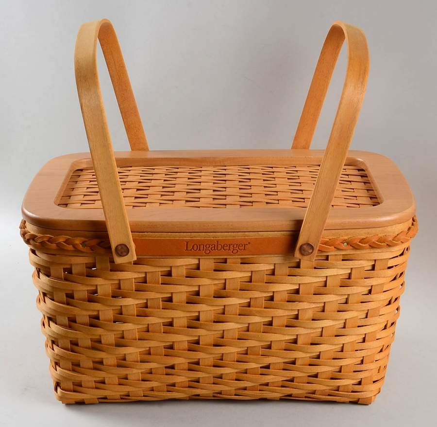 Baskets Founders Market Basket & Lid by Longaberger-1