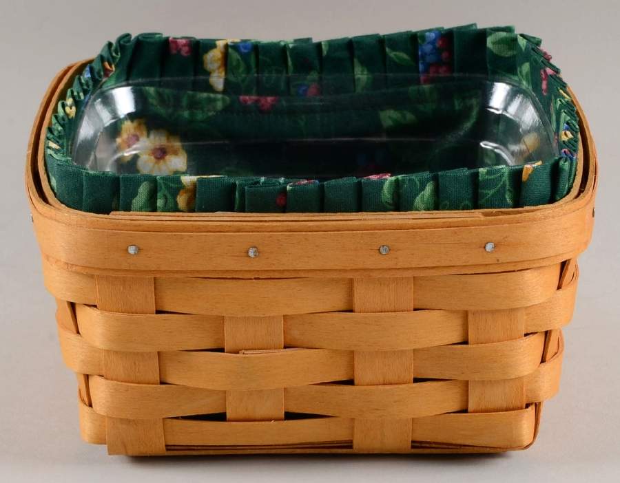 Baskets Medium (No Handle) Berry Basket&Liner w/Protector by Longaberger-1