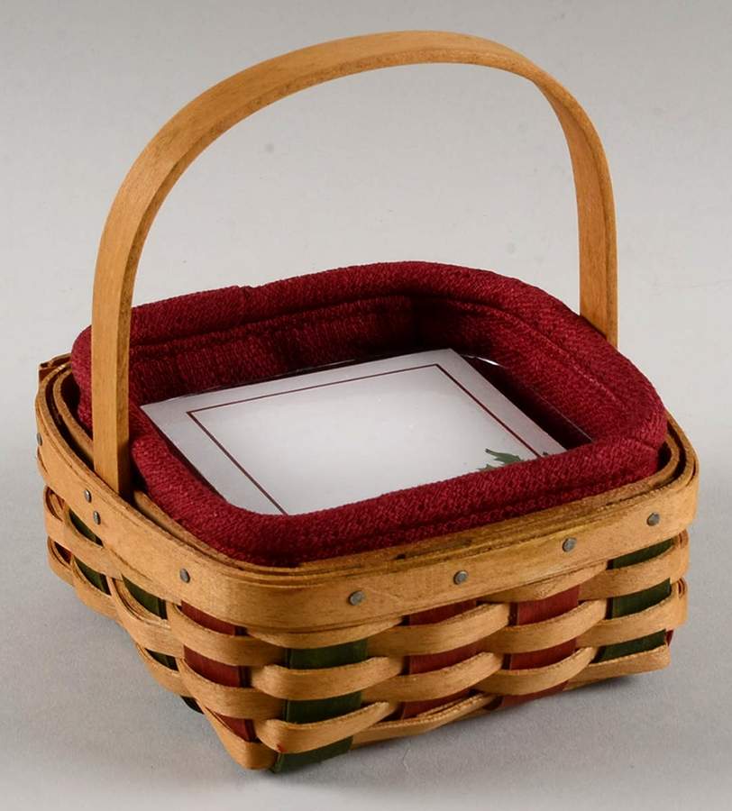 Baskets 2003 Holiday Helper Basket with Liner, Protector & Post-It Cube by Longaberger-1