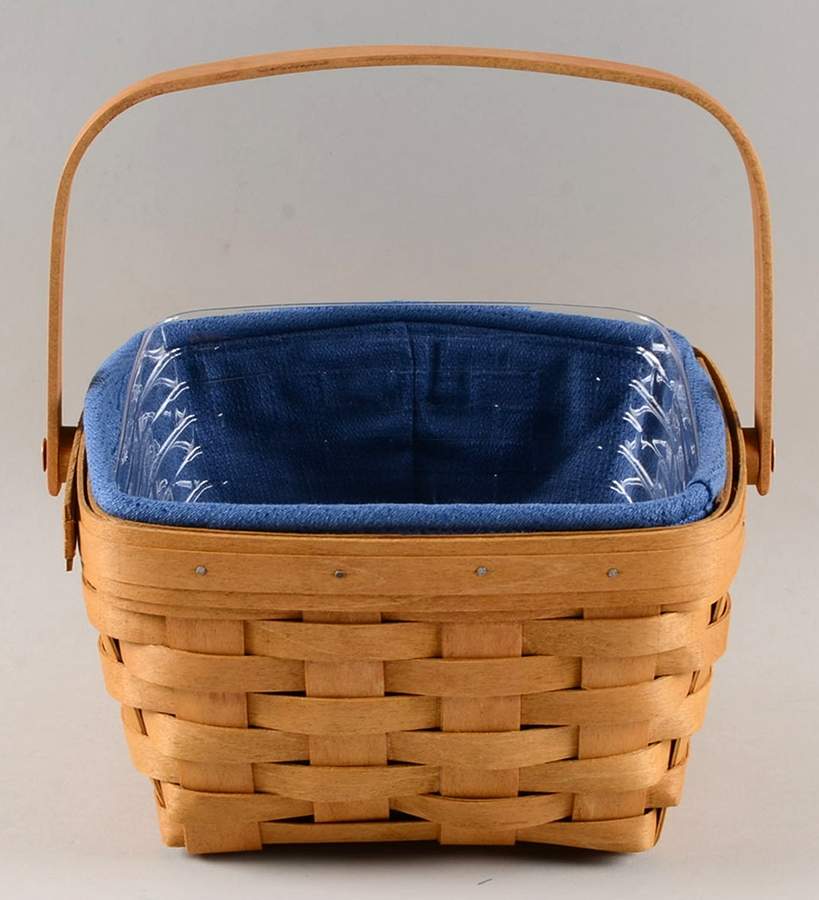 Baskets Large Swing Handle Berry Basket&Liner w/Protector by Longaberger-1