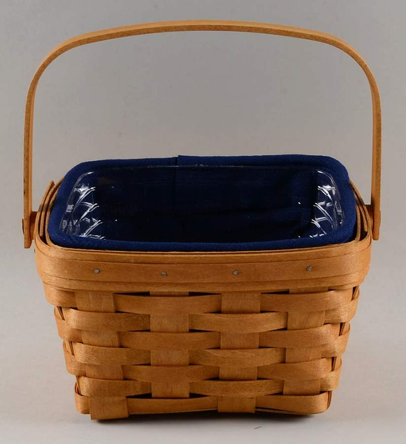 Baskets Large Swing Handle Berry Basket&Liner w/Protector by Longaberger-1