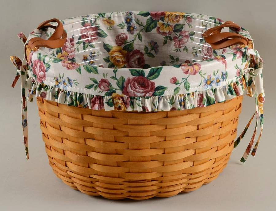 Baskets Wildflower Basket & Liner with Protector by Longaberger-1