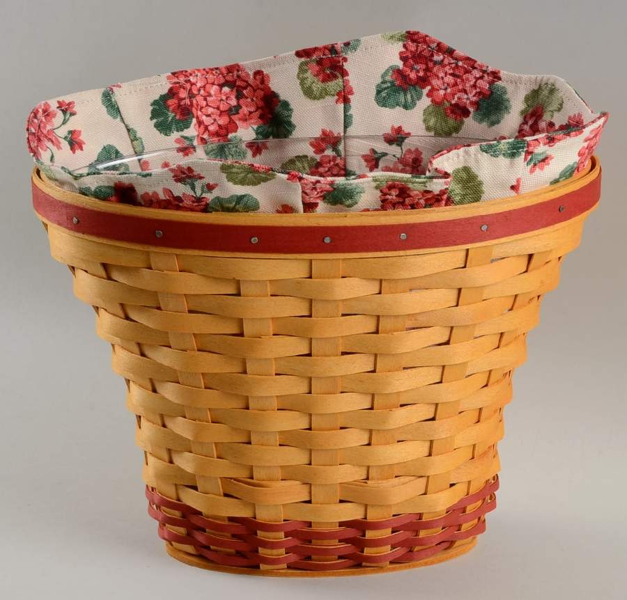 Baskets Geranium Basket & Liner with Protector by Longaberger-1