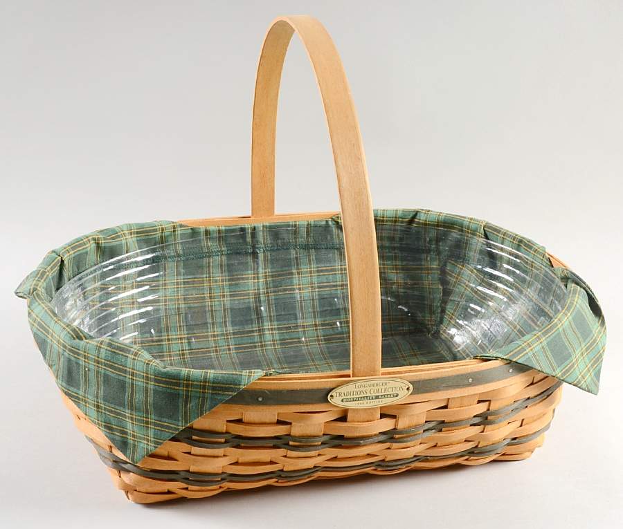 Baskets Hospitality Basket & Liner with Protector by Longaberger-1