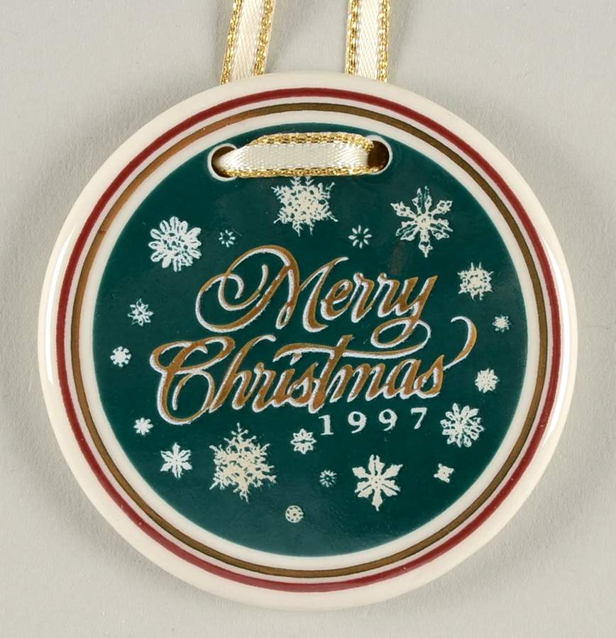 Baskets 1997 Christmas Tie-On Charm for Basket by Longaberger-1
