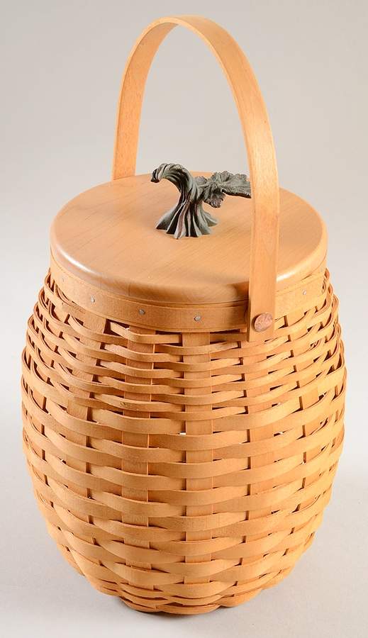 Baskets October Fields Basket & Lid w/Protector Set by Longaberger-1