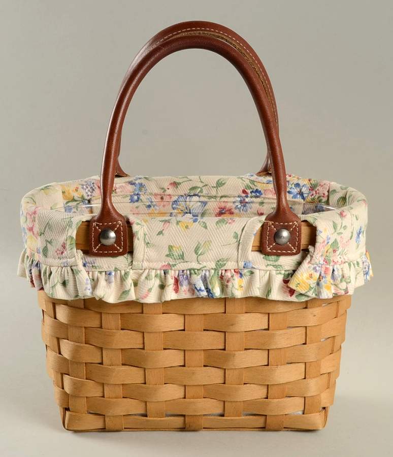 Baskets Small Boardwalk Basket & Liner w/Protector by Longaberger-1