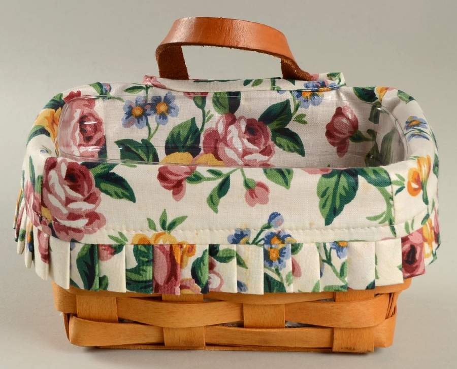 Baskets Small Key Basket & Liner with Protector by Longaberger-1