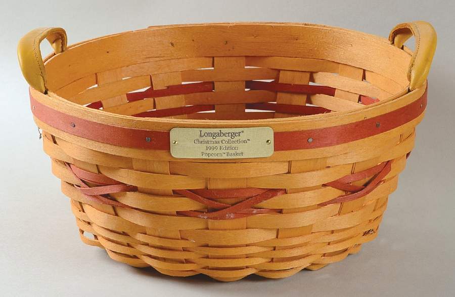 Baskets Red Popcorn Basket by Longaberger-1