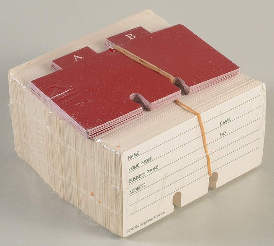 Baskets Package of Paper Address Cards by Longaberger-1