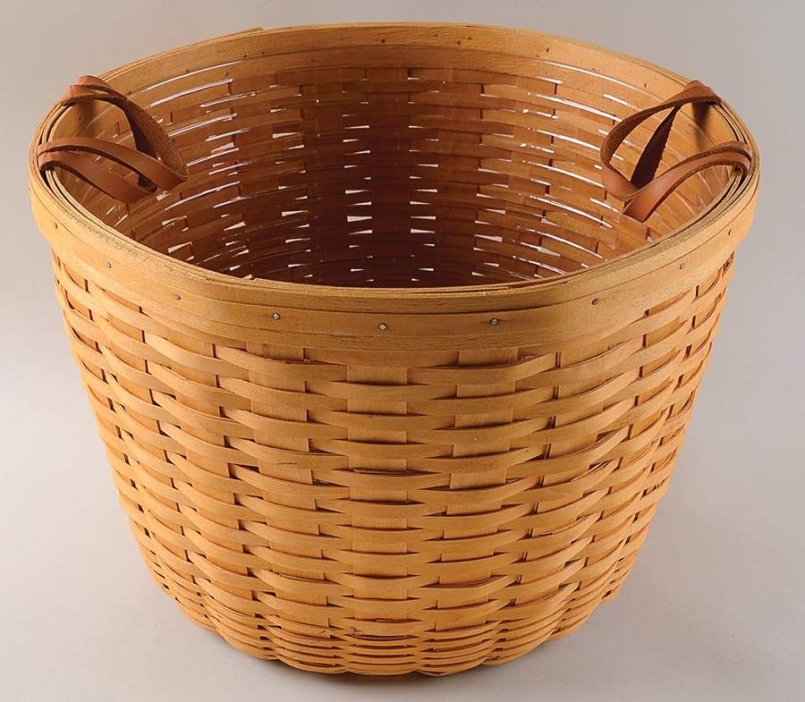 Baskets Hostess Corn Basket & Protector (Leather Handles) by Longaberger-1