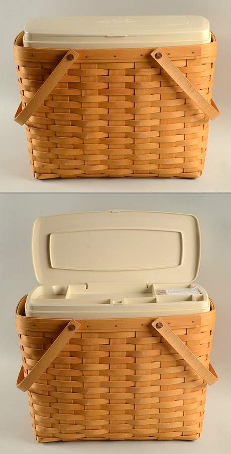 Baskets (2 Handle) Magazine Basket & Organizer Set by Longaberger-1
