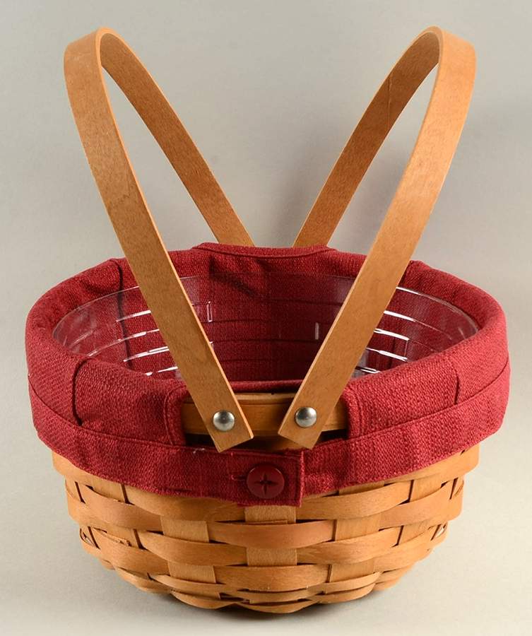 Baskets Round Potluck Basket & Liner w/Protector by Longaberger-1