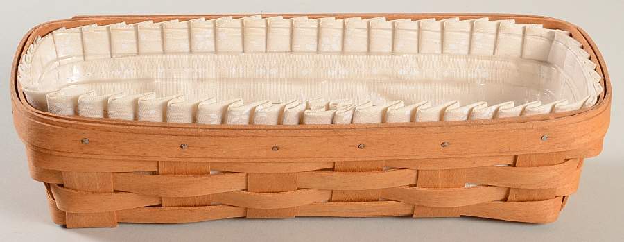 Baskets Cracker Basket & Liner with Protector by Longaberger-1