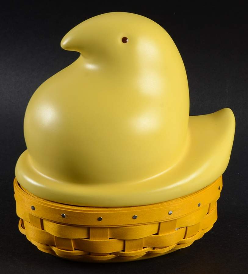 Baskets Peeps Basket & Ceramic Lid by Longaberger-1