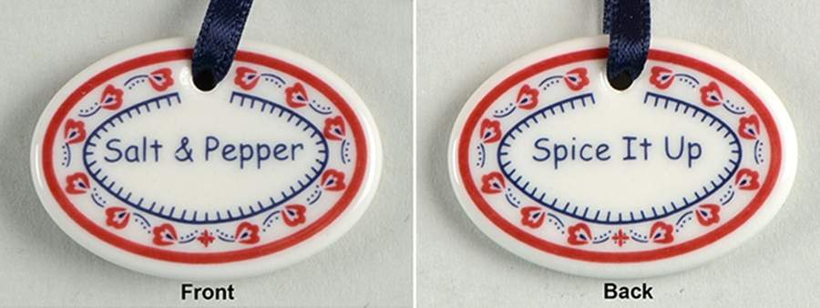 Baskets Salt & Pepper/Spice It Up Tie-On Charm for Basket by Longaberger-1