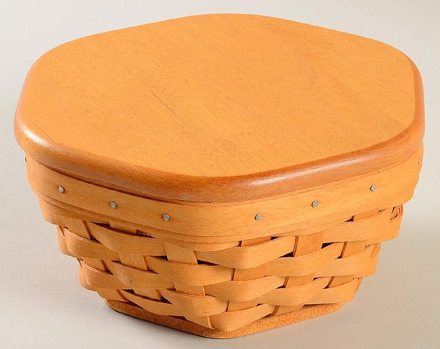 Baskets 7" Generations Basket & Lid w/Protector by Longaberger-1