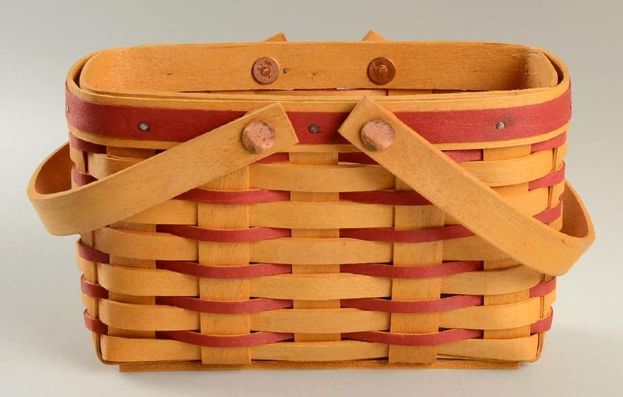 Baskets Red Picture Perfect Basket by Longaberger-1