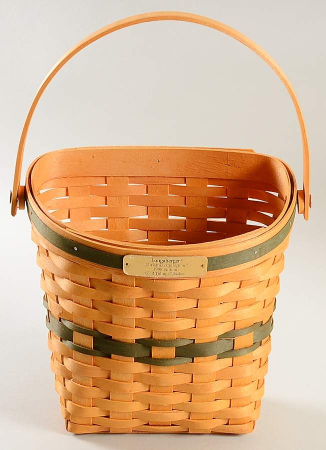 Baskets Green Glad Tidings Basket by Longaberger-1