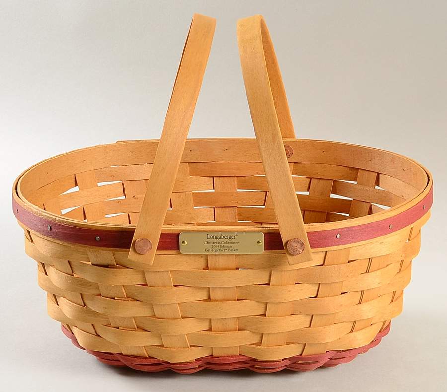Baskets Red Get Together Basket by Longaberger-1