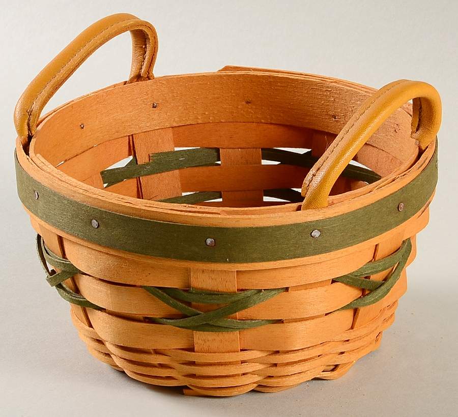 Baskets Green Peppermint Basket by Longaberger-1