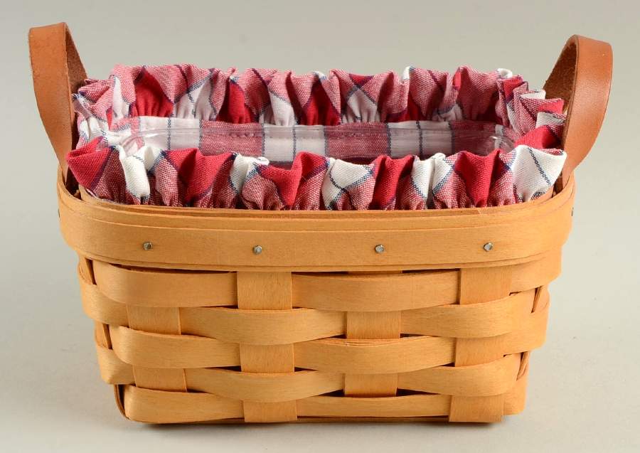 Baskets Tea Basket & Liner with Divided Protector by Longaberger-1
