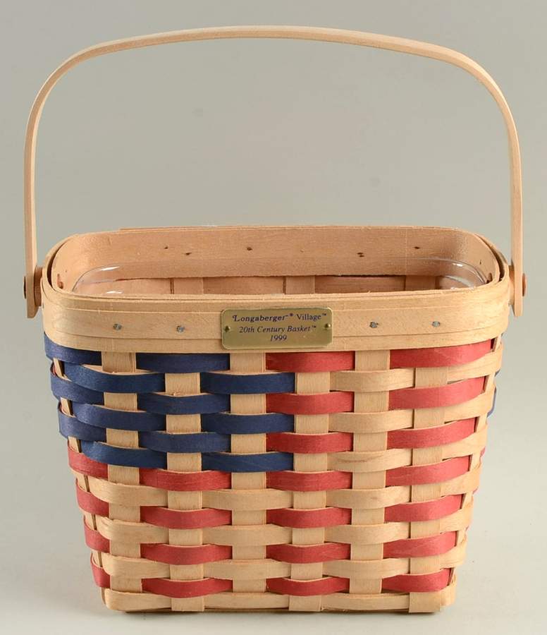 Baskets 1999 20th Century Basket & Protector by Longaberger-1